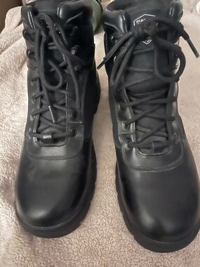 Skechers Men’s Black High-Top Lace Work Boots